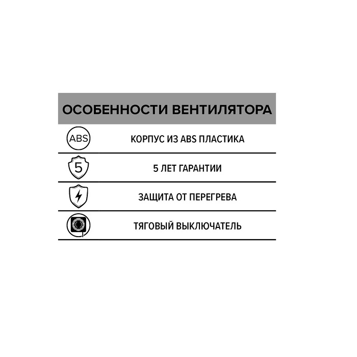 Бытовой вентилятор осевой ERA NEO 5-02 125 — изображение 6