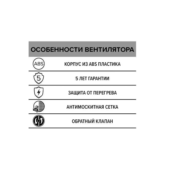 Вытяжной вентилятор ERA E 100 S C 100 — изображение 6